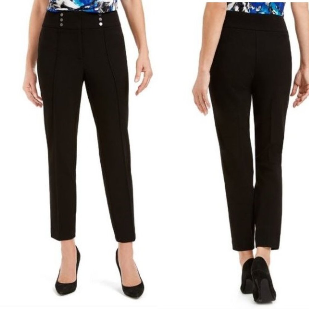 NWT Kasper Button Detail Pleated Women Pants